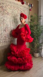 Traje de flamenca modelo Pasion - Imagen 2