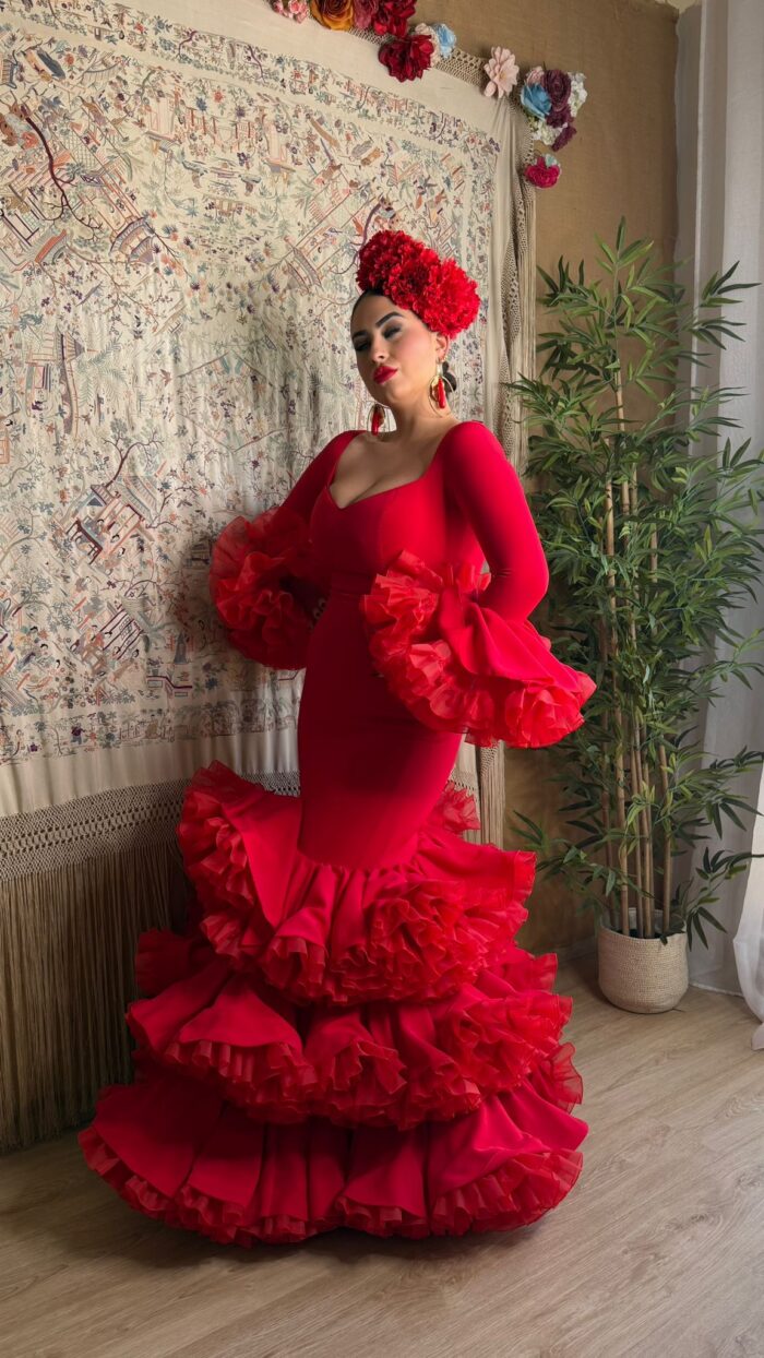Traje de flamenca modelo Pasion - Imagen 2