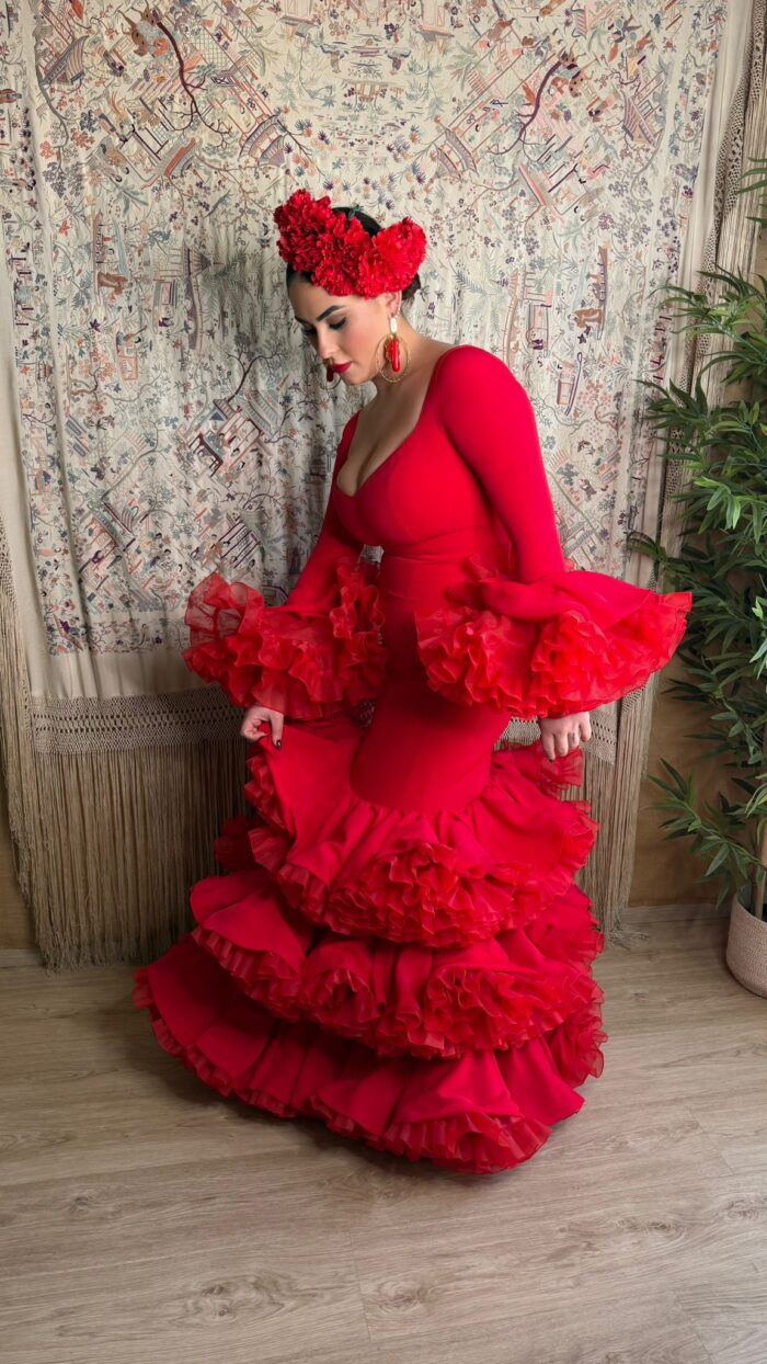 Traje de flamenca modelo Pasion - Imagen 3