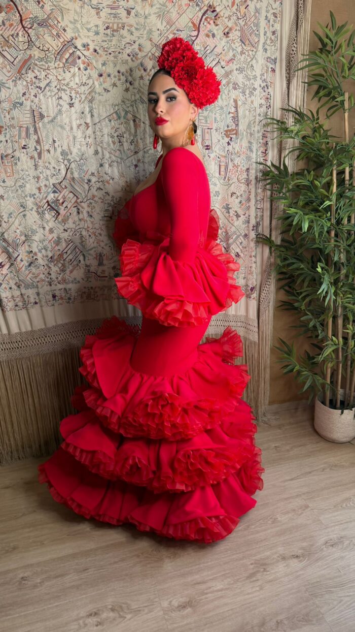 Traje de flamenca modelo Pasion - Imagen 4