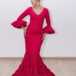 Vestido de flamenca canastero economico modelo Rondeña