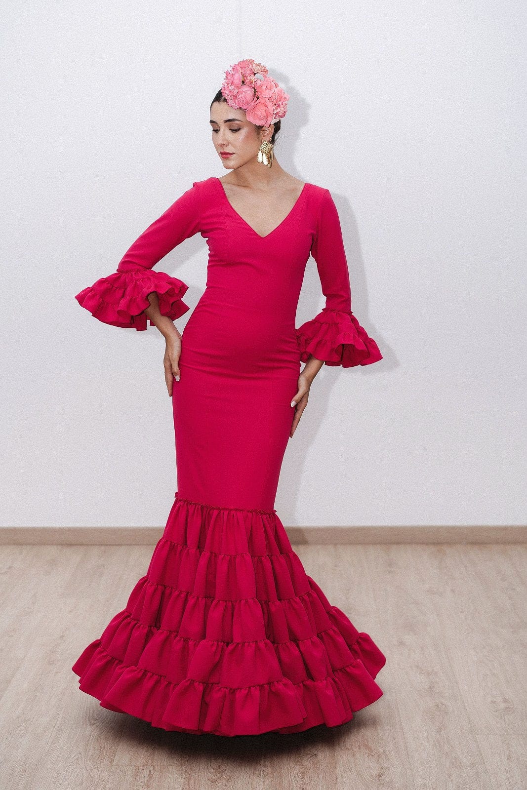 RONDEÑA Vestido de flamenca canastero economico modelo Rondeña - Imagen 1