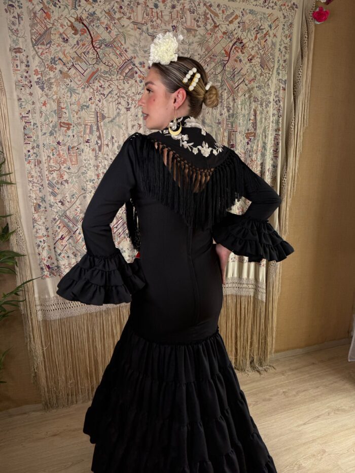 Vestido de flamenca canastero economico Modelo Rosario - Imagen 3