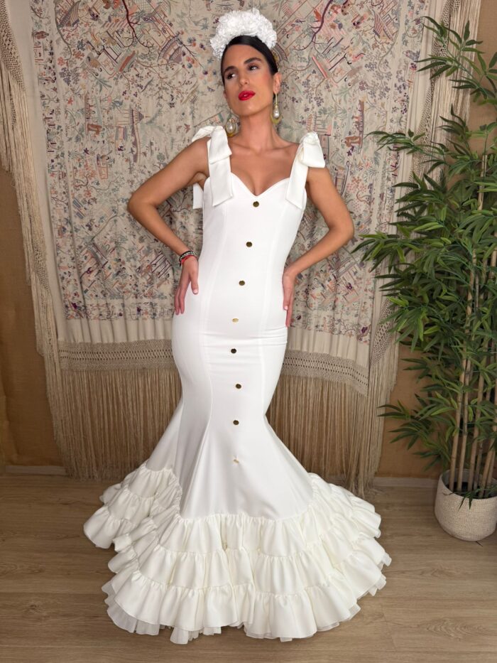 Traje de flamenca modelo Sodalita - Imagen 5