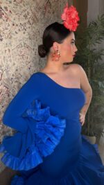 Traje de flamenca Modelo Tiento asimetrico