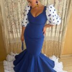 TRAJE DE FLAMENCA ZAHRA AZUL ELECTRICO