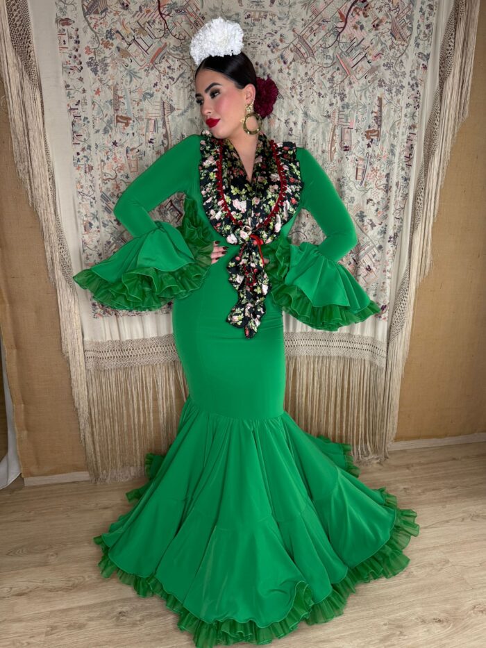 Traje de flamenca modelo Esperanza - Imagen 2