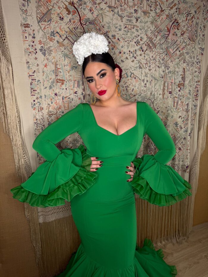 Traje de flamenca modelo Esperanza - Imagen 3