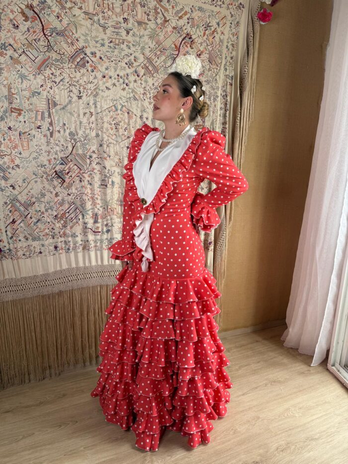Traje de gitana modelo Geranio - Imagen 2